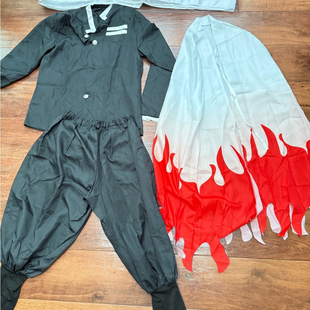 Kids Black and Red Flame Halloween Costume